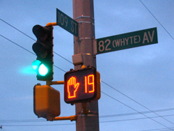 Corner street light, 109st - 82 ave, jan 07