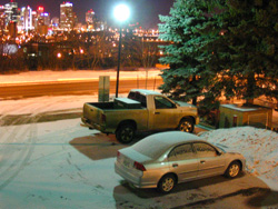 Downtown with Truck and Car, Mar 2007